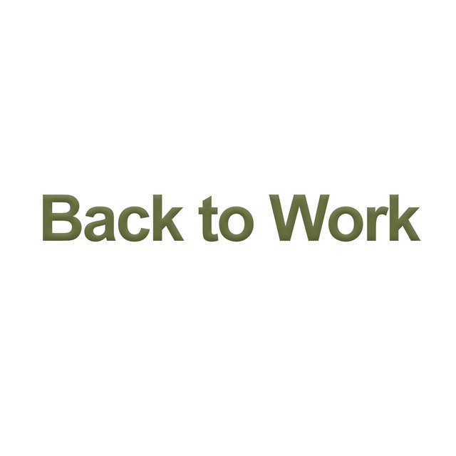 Back to Work