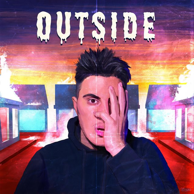 Outside
