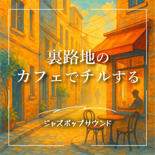 路地裏のカフェでチルするジャズホップサウンド