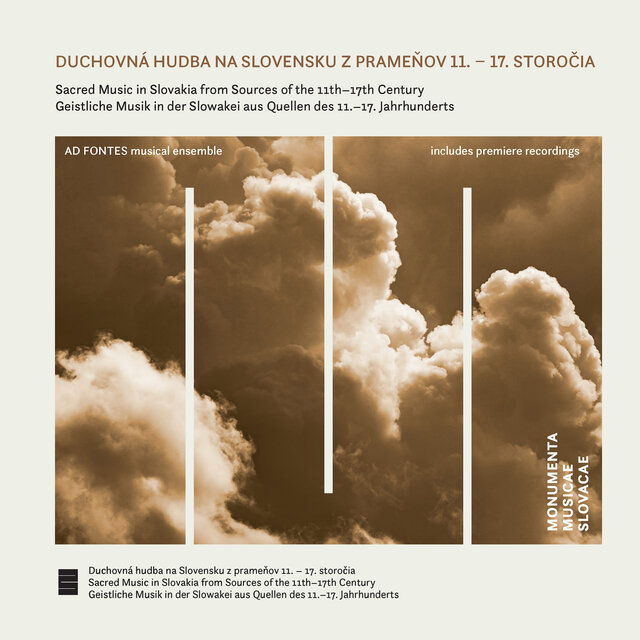 Cover art for album Sacred Music in Slovakia from Sources of the 11th–17th Century by Ad Fontes Musical Ensemble