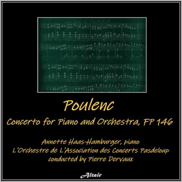 Poulenc: Concerto for Piano and Orchestra, Fp 146