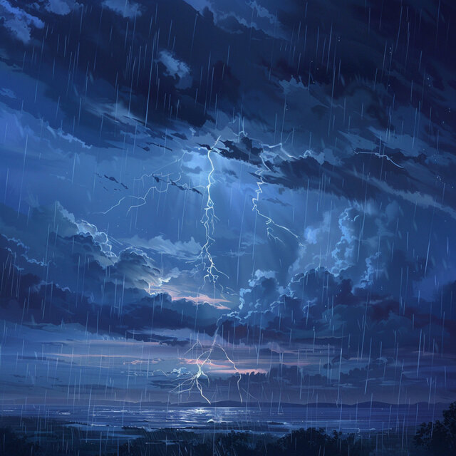Binaural Rain and Thunder Dreams for Restful Sleep