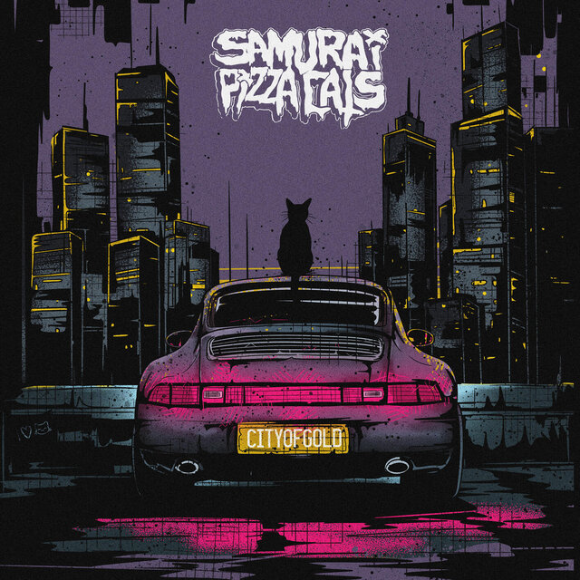 Cover art for album  by Samurai Pizza Cats