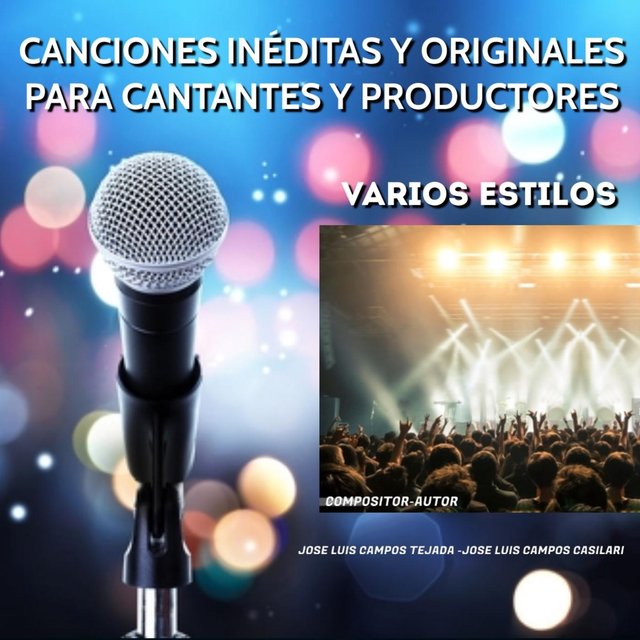 Canciones Inéditas y Originales - Para Cantantes y Productores - Varios Estilos