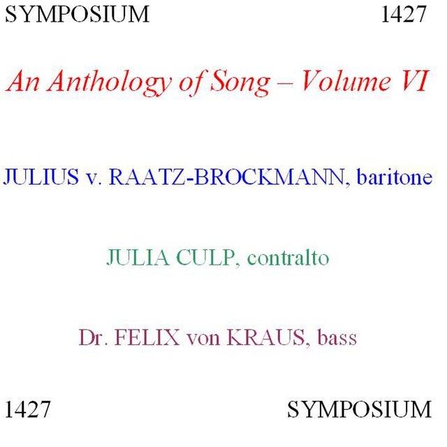 An Anthology of Song, Vol. 6
