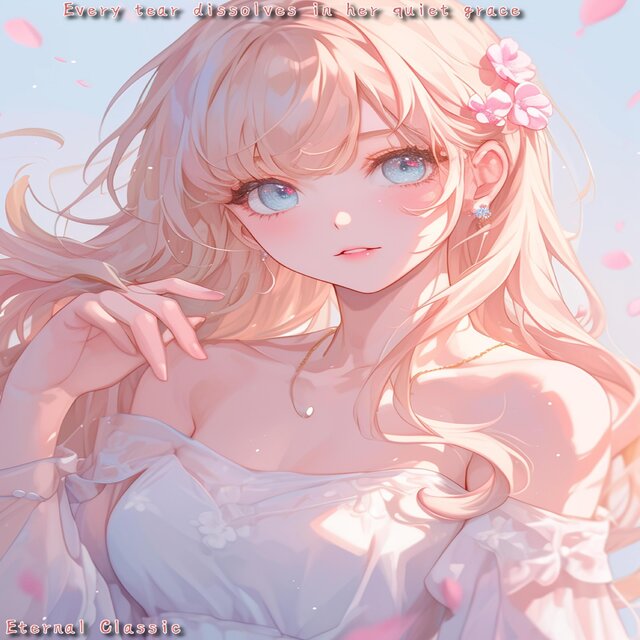 Every tear dissolves in her quiet grace
