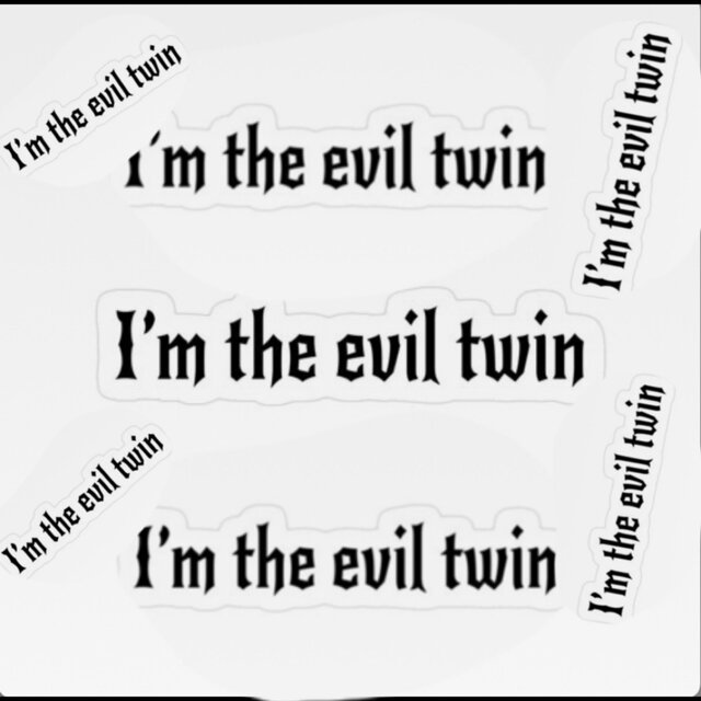 I’m The Evil Twin