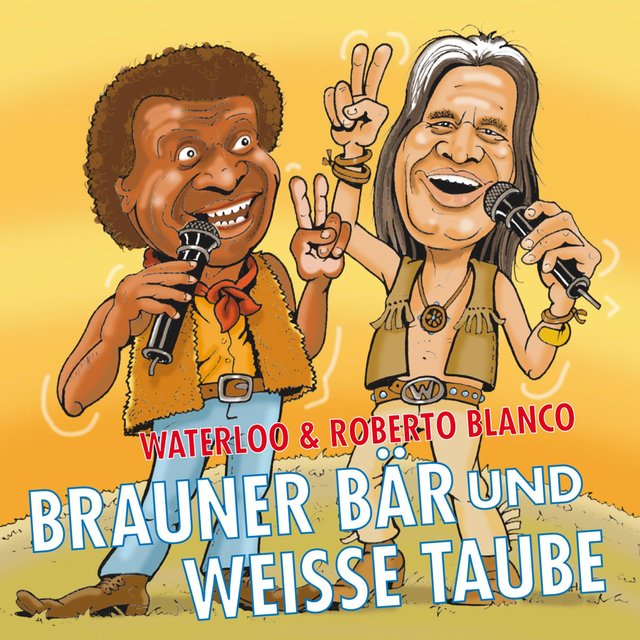 Brauner Bär und weiße Taube