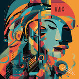 Jazz Music Neon Dance