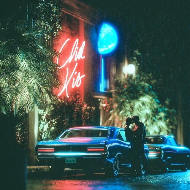 Velvet Neon Kiss