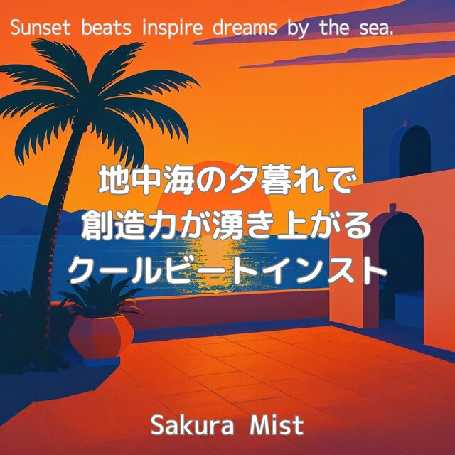 地中海の夕暮れで創造力が湧き上がるクールビートインスト
