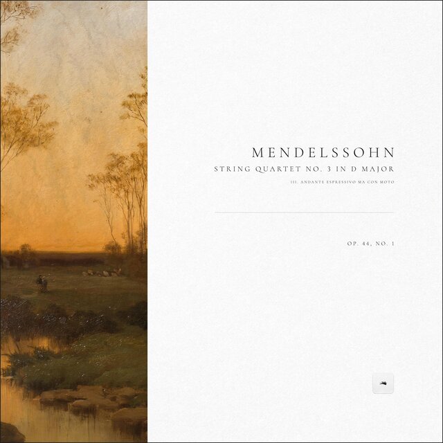 String Quartet No. 3 in D Major, Op. 44, No. 1: III. Andante espressivo ma con moto (Live)