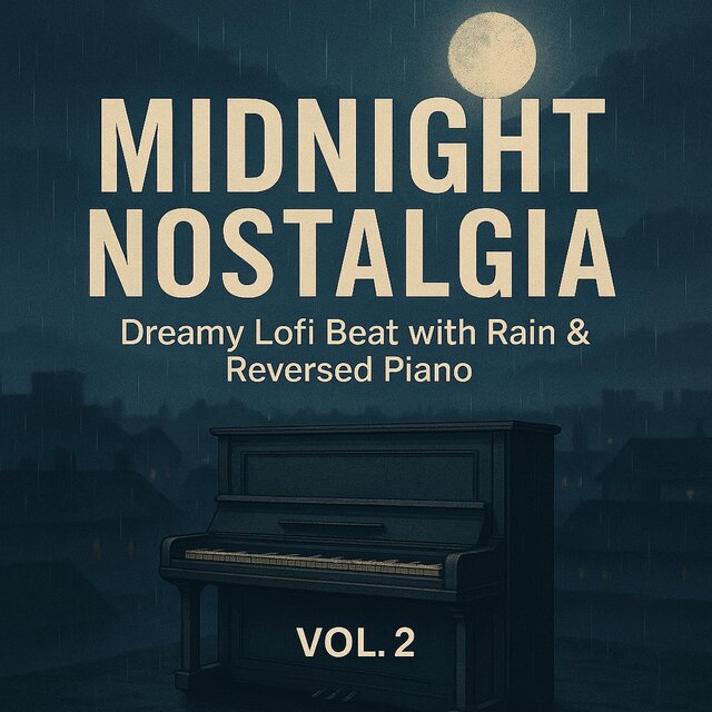 Midnight Nostalgia | Dreamy Lofi Beat with Rain & Reversed Piano | (Vol. 2)