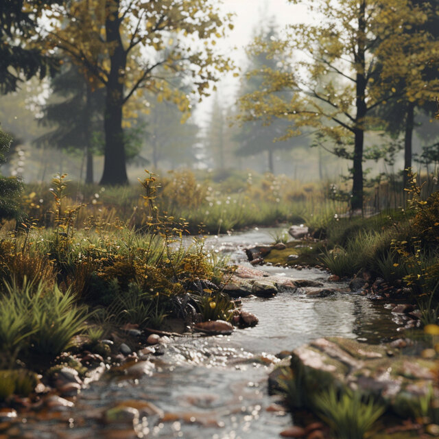 Stream Meditation: Flowing Waters for Mindful Calm
