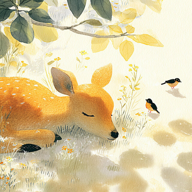 Deer’s Nap Beneath the Sun-Dappled Trees（lo-fi chill BGM）