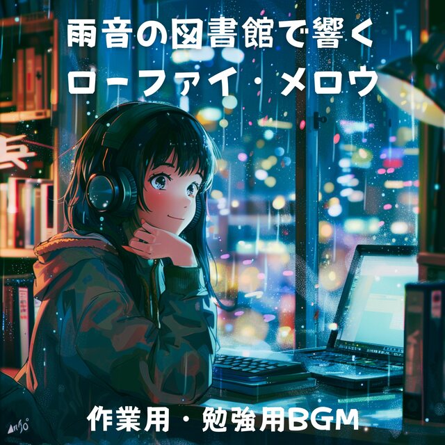 雨音の図書館で響くローファイ・メロウ – 作業用・勉強用BGM