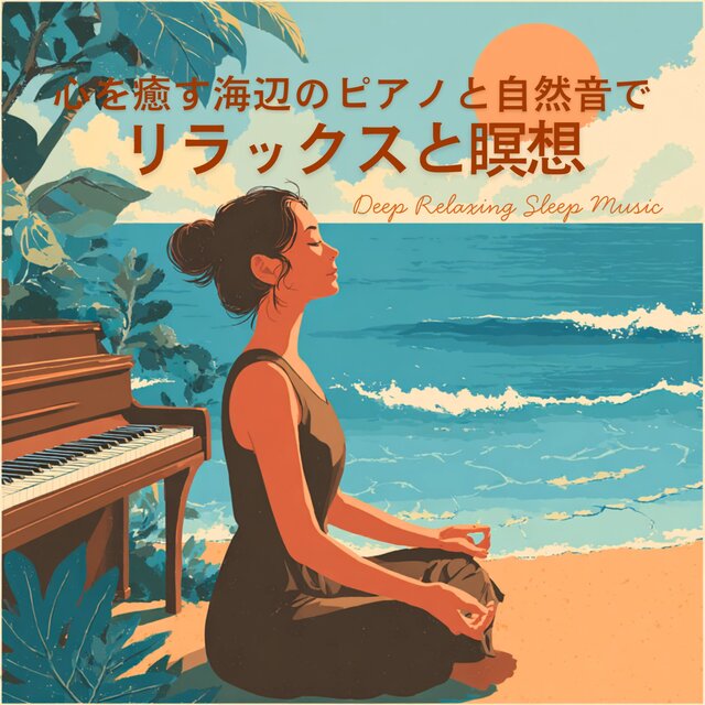 Piano & Nature Sounds by the Sea - Deep Relaxing Sleep Music