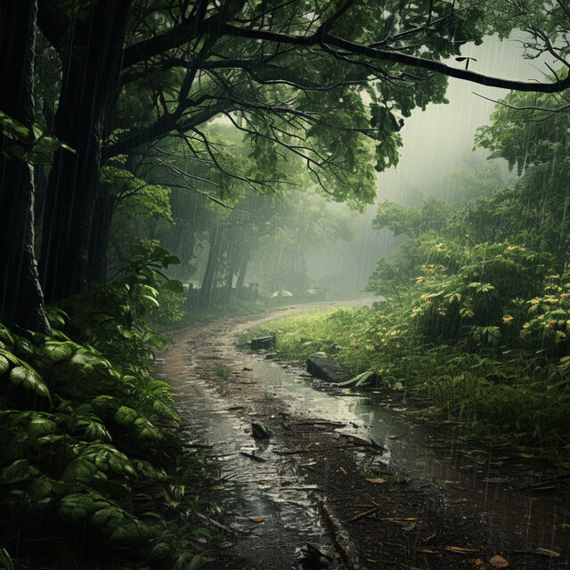 Nature's Rainfall: Relaxing Rain Soundscapes