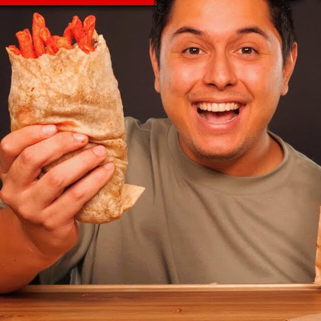 FALMIN' HOT Chipotle Takis Burrito Mukbang, ASMR