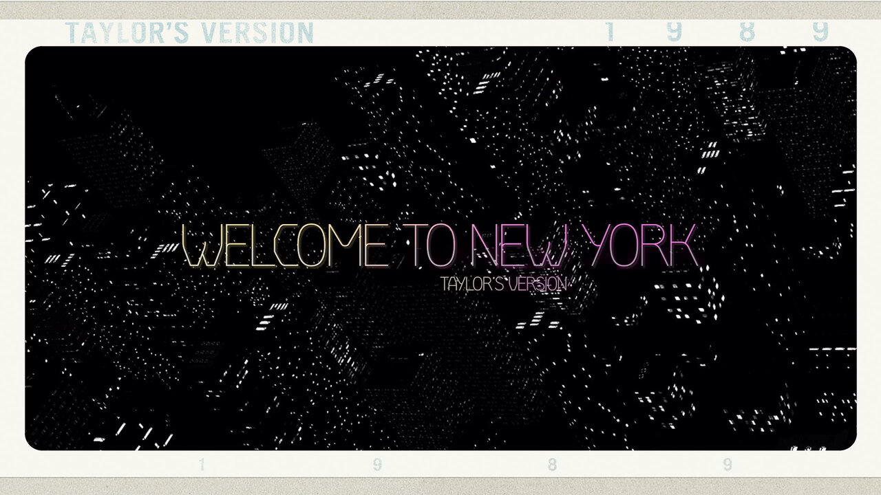 Welcome To New York (Taylor's Version) (Lyric Video)