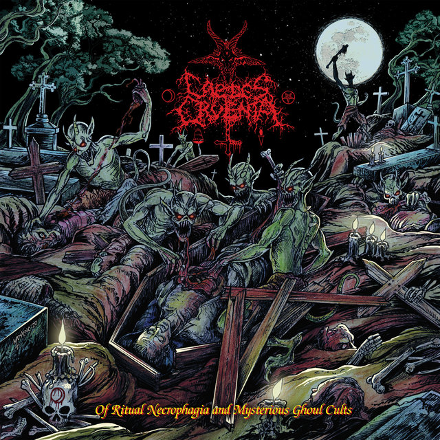Cover art for album Of Ritual Necrophagia and Mysterious Ghoul Cults by Caedes Cruenta