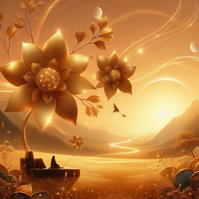gold flower
