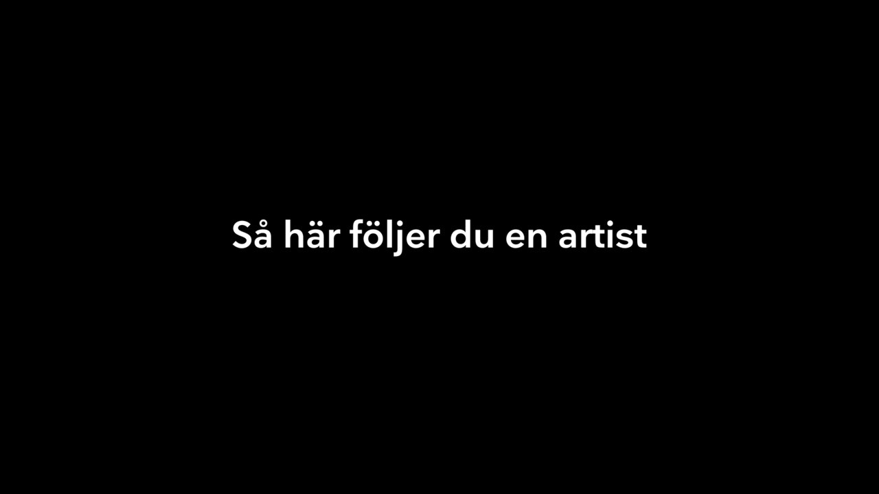 Så här följer du en artist