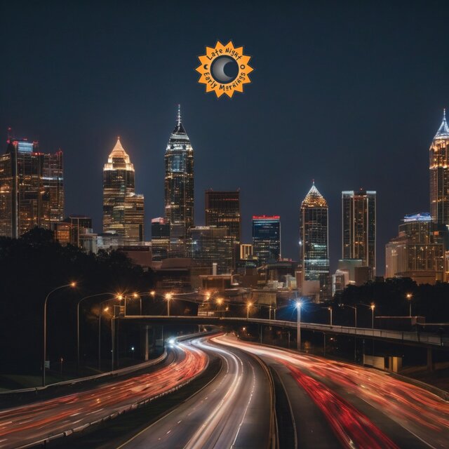 Riding through the city